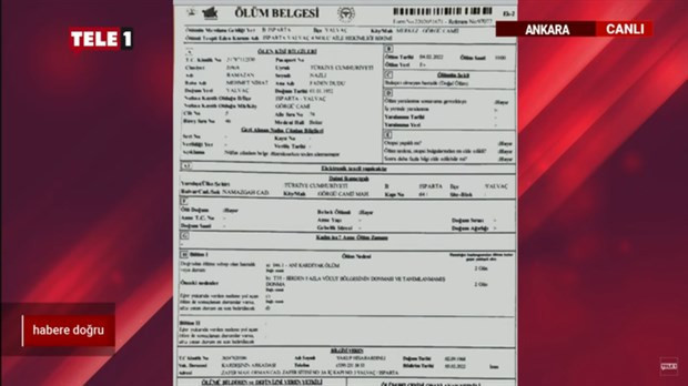 Ramazan Nazlı'nın ölüm belgesinde 'Birden fazla vücut bölgesinin donması' yazıyor - Resim : 1