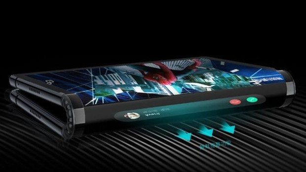 Dünyanın ekranı katlanabilen ilk akıllı telefonu - Resim : 1
