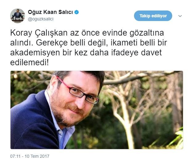 Koray Çalışkan gözaltına alındı - Resim : 1