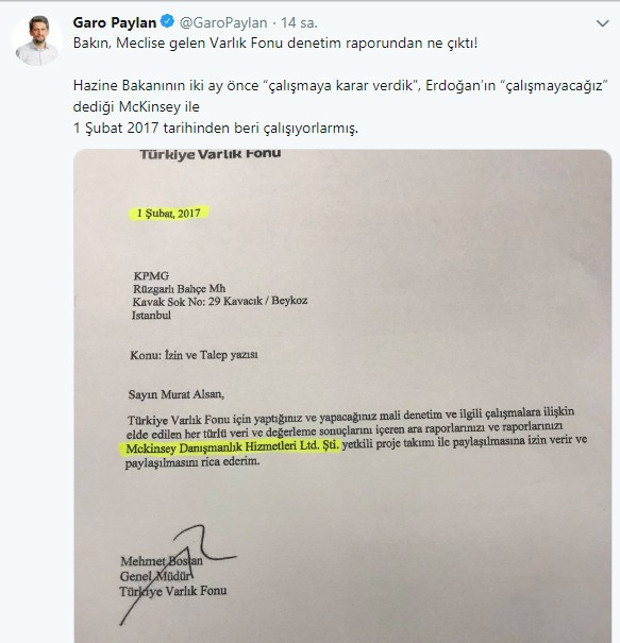 McKinsey ile anlaşma 1,5 yıl önce yapılmış - Resim : 1