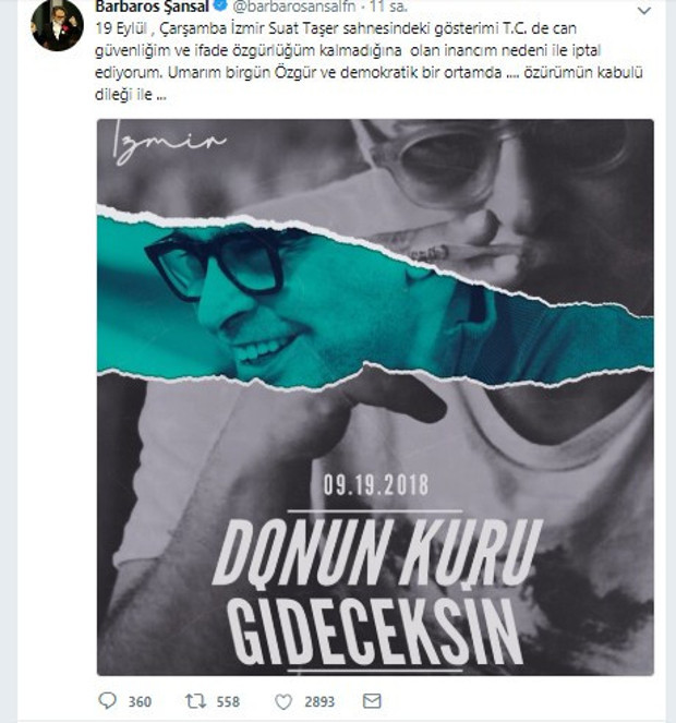 Barbaros Şansal: Türkiye'de can güvenliğim yok - Resim : 1