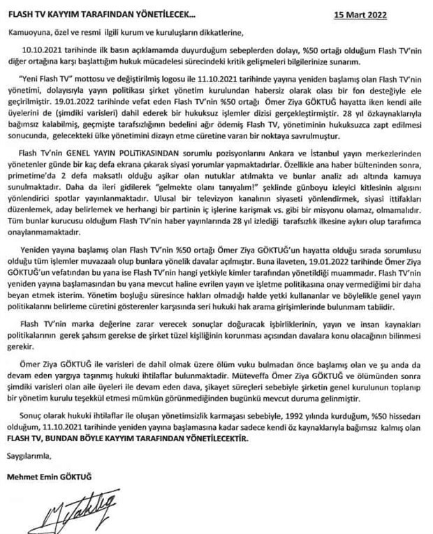 Flash TV'ye kayyım atandı - Resim : 1