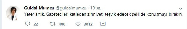 Güldal Mumcu'dan Erdoğan'a: Yeter artık - Resim : 1