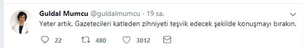 Güldal Mumcu'dan Erdoğan'a: Yeter artık - Resim : 1