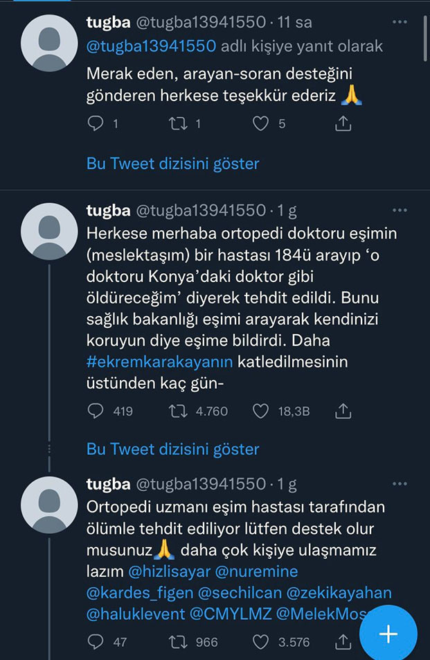Telefon açıp tehdit etti: O doktoru Konya’daki doktor gibi öldüreceğim - Resim : 1