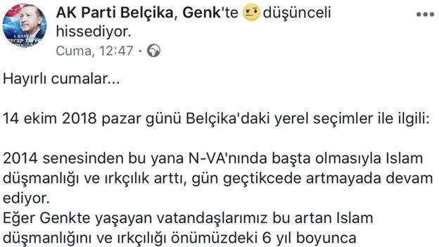 Belçika seçimlerinde AKP müdahalesi tartışması - Resim : 1
