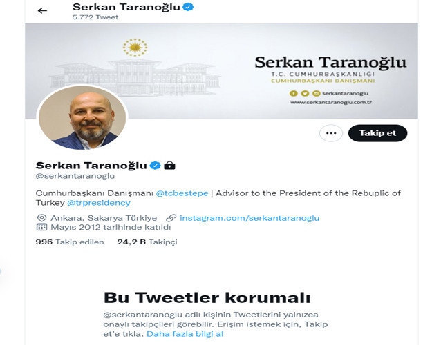 Rüşvet iddialarının odağındaki Cumhurbaşkanı Danışması Taranoğlu'na 'ulaşılamıyor' - Resim : 1
