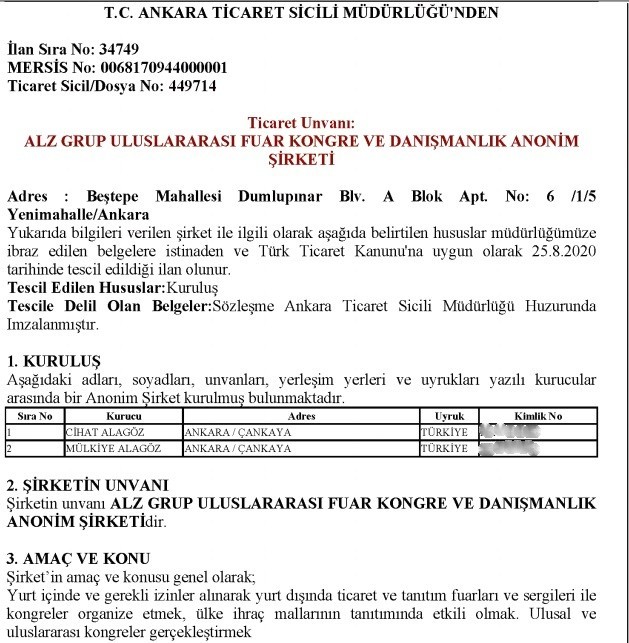 Pekcan’ın dezenfektanlarının bayiliğini yapan şirket salgından sonra kurulmuş - Resim : 1