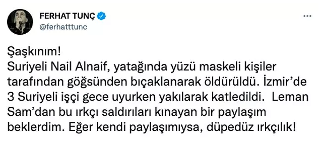 Leman Sam'ın ırkçı paylaşımı tepki çekti: Batıda olsa ceza alırdı - Resim : 7