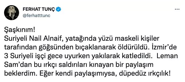 Leman Sam'ın ırkçı paylaşımı tepki çekti: Batıda olsa ceza alırdı - Resim : 7