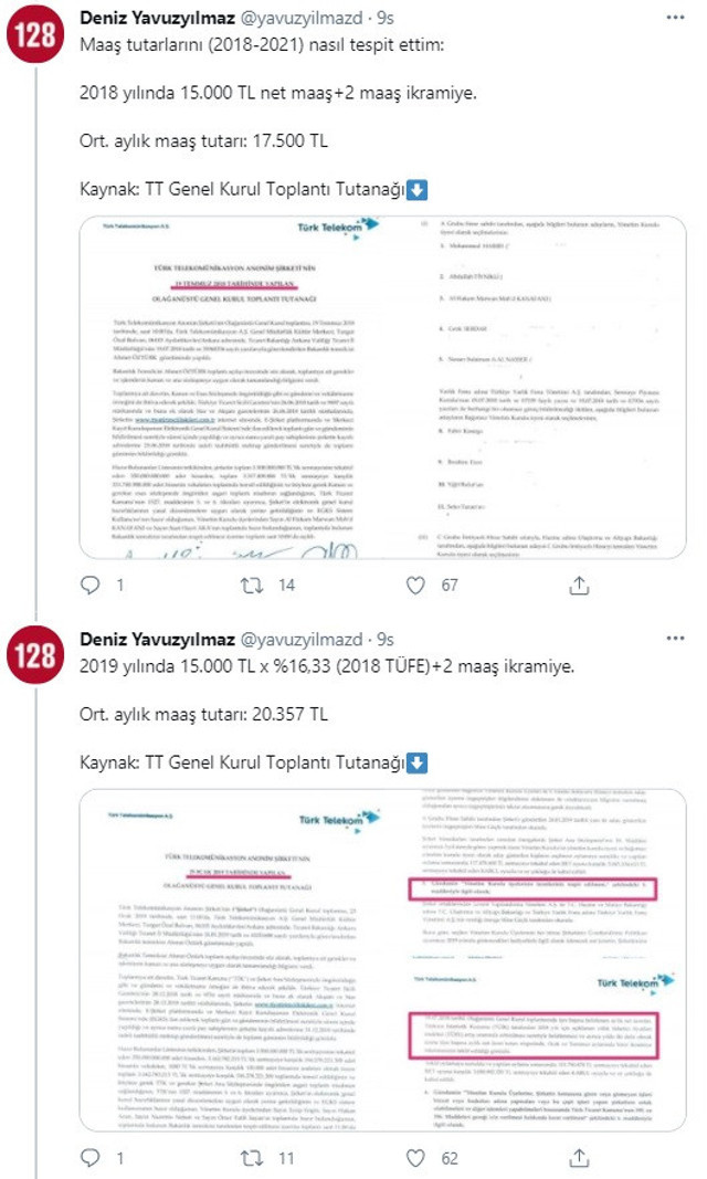 Ulaştırma ve Altyapı Bakan Yardımcıları, Türk Telekom Yönetim Kurulu üyeliğinden de maaş alıyorlarmış - Resim : 1