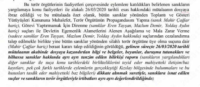 Ankara Gezi Davası’nda savcı 2 yıl sonra mütalaasını değiştirdi - Resim : 1