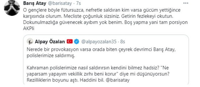 Barış Atay'dan kendisine 'Çeyrek devrimci' diyen AKP'li Özalan'a: Tam porsiyon AKP'li - Resim : 1
