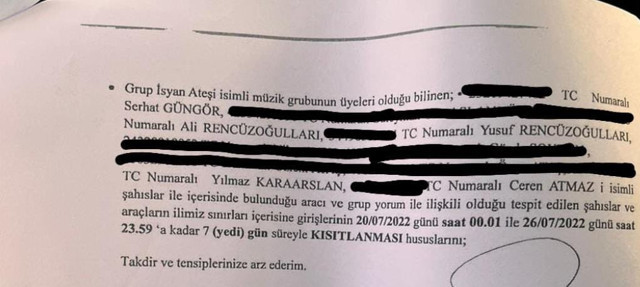 Grup Yorum ve Grup İsyan Ateşi’nin Dersim’e girişine izin verilmedi - Resim : 2
