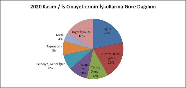 Kasım ayındaki iş cinayetlerinin yüzde 50'sinden fazlası Coronavirus nedeniyle - Resim : 2