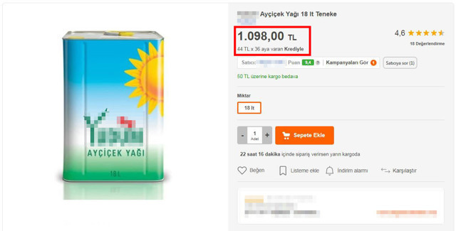 Türkiye bunu da gördü: 36 ay taksitle ayçiçek yağı - Resim : 2