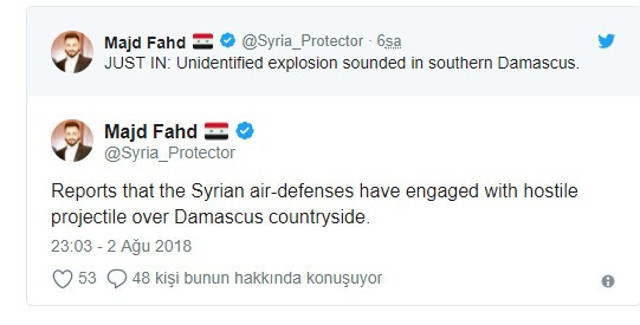 Suriyeli komutan: İsrail'e ait 2 İHA düşürüldü - Resim : 1