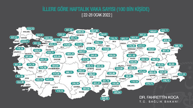 En çok vaka artışı yaşanan iller belli oldu - Resim : 1