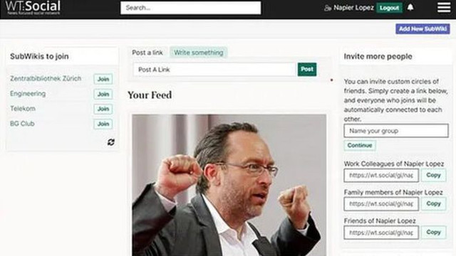 Wikipedia'nın kurucusundan yeni sosyal medya platformu: WT:Social - Resim : 1