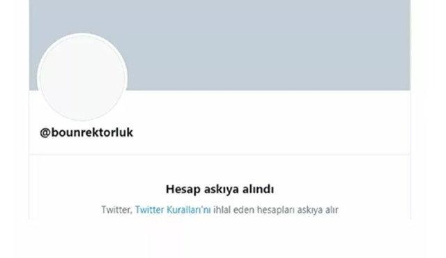 Boğaziçi Üniversitesi Rektörlüğü'nün Twitter hesabı askıya alındı - Resim : 1