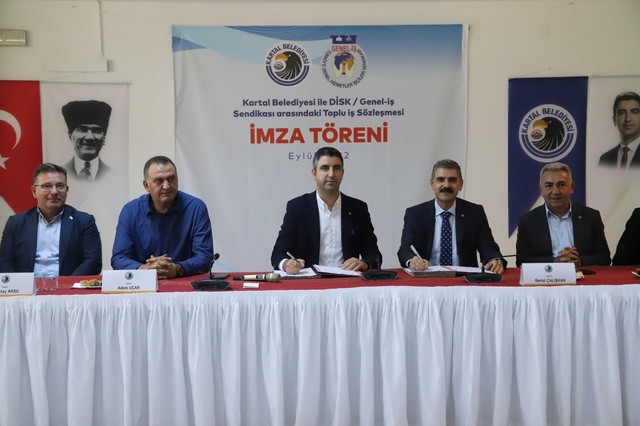 Kartal Belediyesi'nde toplu iş sözleşmesi imzalandı - Resim : 1