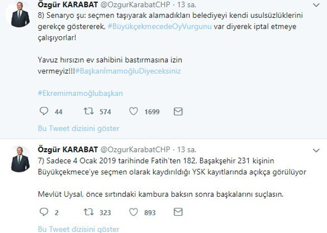'Büyükçekmece'de seçmen kaydırma işini Mevlüt Uysal yaptı' - Resim : 2