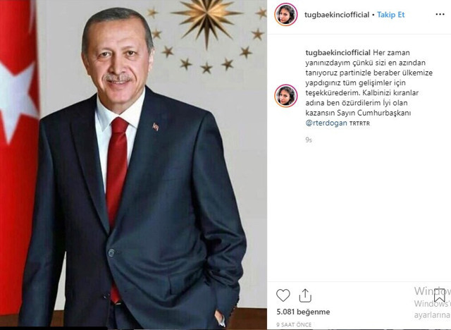 Tuğba Ekinci'den Erdoğan'a: Kalbinizi kıranlar adına ben özür dilerim - Resim : 1