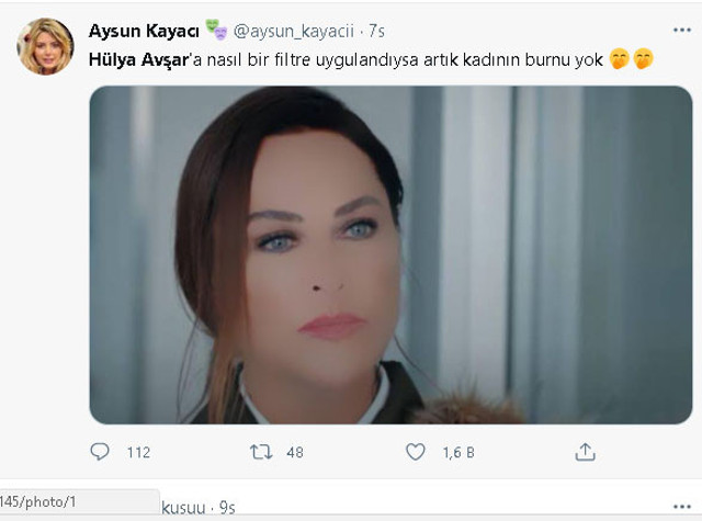 Hülya Avşar'a uygulanan 'özel filtre' sosyal medyada gündem oldu - Resim : 2