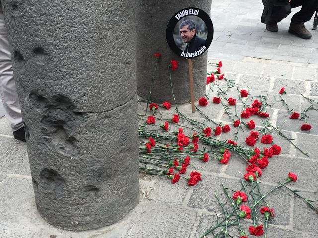 Avukatlar Tahir Elçi’yi anmak için Dört Ayaklı Minare’ye yürüdü - Resim : 1