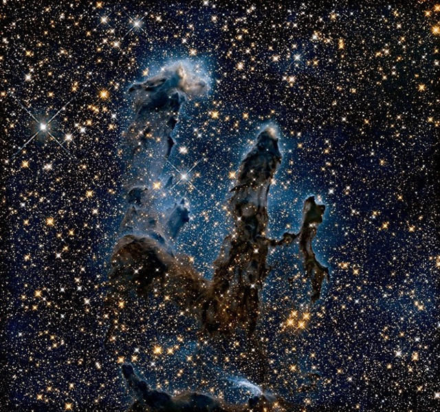 NASA'dan 'Yaratılış Sütünları’nın kızılötesi görüntüsü - Resim : 1