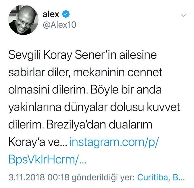 Taraftar gruplarından Koray Şener için taziye mesajları - Resim : 4