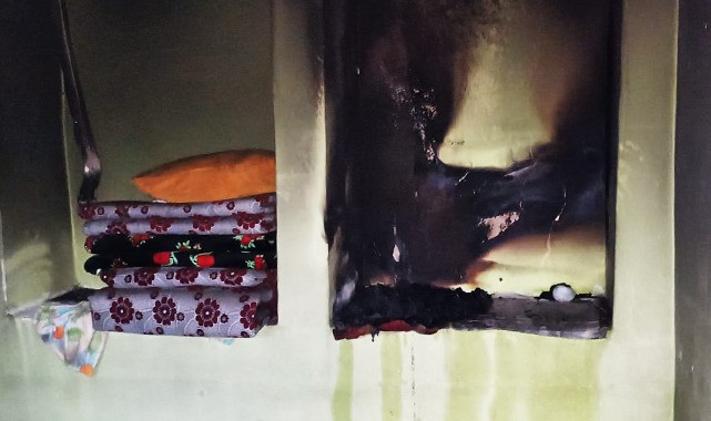 Urfa’da hırsızlar soydukları evi ateşe verdi - Resim : 1