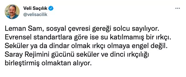 Leman Sam'ın ırkçı paylaşımı tepki çekti: Batıda olsa ceza alırdı - Resim : 6
