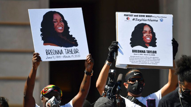 ABD'de polisler tarafından öldürülen Breonna Taylor kararına büyük öfke - Resim : 1