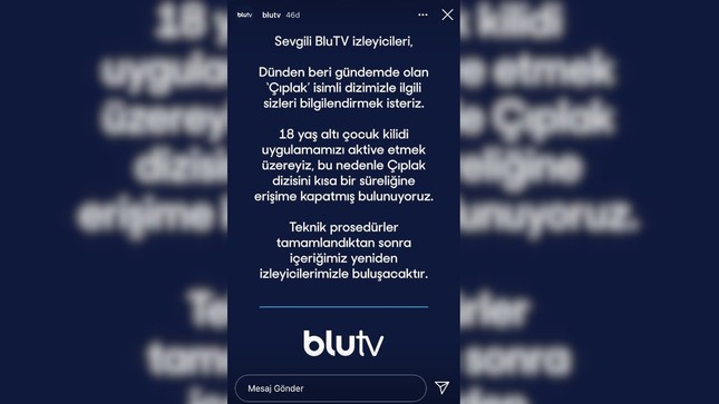 BluTV: 'Çıplak', 18 yaş kilidi gelince izleyiciyle tekrar buluşacak - Resim : 1