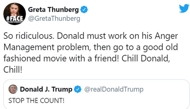 Genç aktivist Greta Thunberg, Trump'la alay etti - Resim : 2