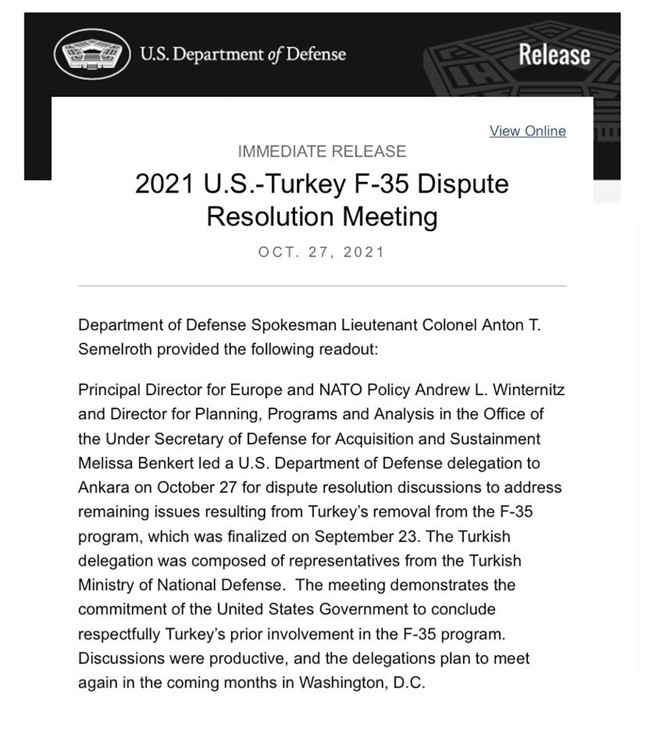 ABD Türkiye'yi F-35 programından resmen çıkardı - Resim : 1