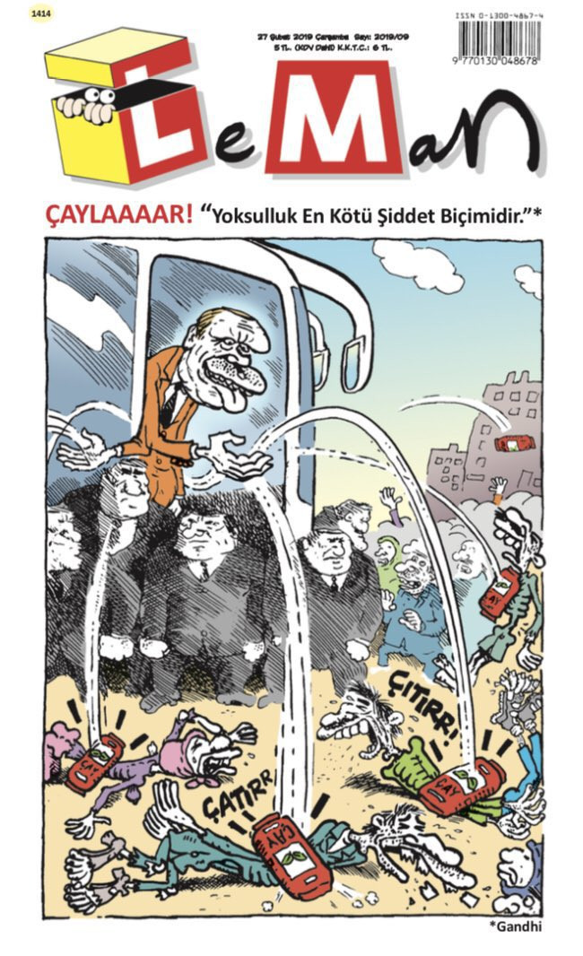 Leman'dan Erdoğan kapağı: Yoksulluk en kötü şiddet biçimidir - Resim : 1