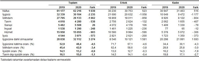 TÜİK'e göre, işsizlik oranı martta yüzde 13,2'ye geriledi - Resim : 2