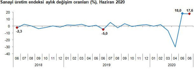 Sanayi üretimi, ekonominin normalleştiği haziranda yüzde 17,6 arttı - Resim : 2