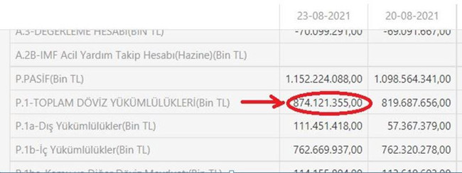 Erdoğan'a rezerv bilgisi doğru verilmemiş: Brüt 109 milyar dolar 6 Ağustos tarihine ait - Resim : 3