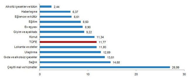 TÜİK verilerine göre, enflasyon ağustosta yıllık yüzde 11,77 arttı - Resim : 2