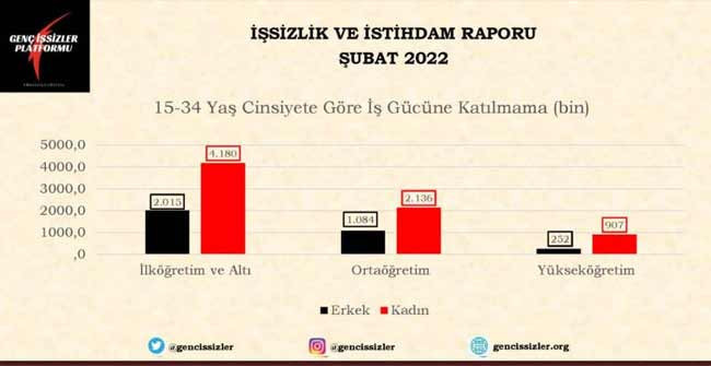 Her üç gençten birinin işi yok: ‘Profesyonel genç işsiz’ sayısı yarım milyonu buldu - Resim : 3