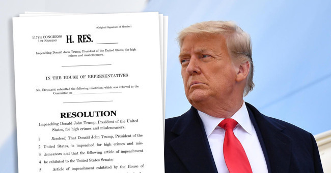 ABD Temsilciler Meclisi Trump'ın azlini istedi: Piyasalar, ABD'de açıklanacak teşvik paketine odaklandı - Resim : 1