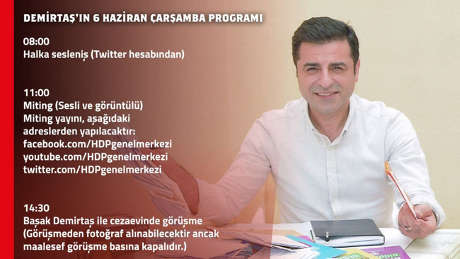 Demirtaş miting yapacak - Resim : 1