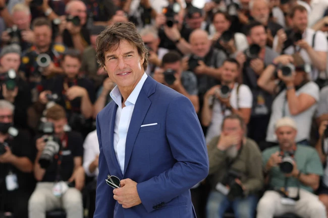 Tom Cruise yeni filmi 'Top Gun: Maverick'in dünya prömiyeri için Cannes'da - Resim : 1