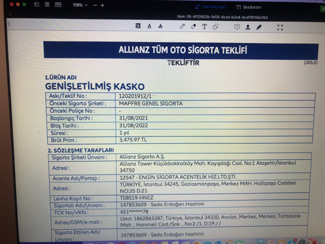 Erk Acarer'den Soylu'nun sigorta şirketi ile ilgili belge paylaşımları - Resim : 2