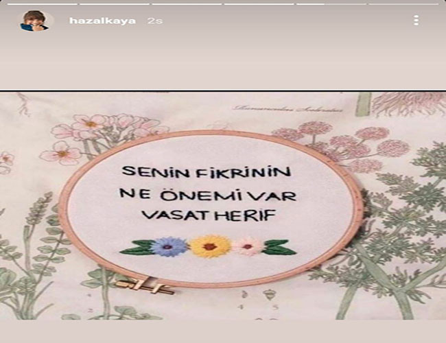 Hazal Kaya'dan Ahmet Hakan'a yanıt: Senin fikrinin ne önemi var vasat herif - Resim : 1