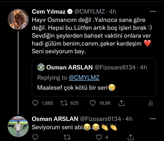 Cem Yılmaz'dan Erşan Kuneri hakkında olumsuz yorum yapan takipçisine: Boş işleri bırak gülüm - Resim : 1
