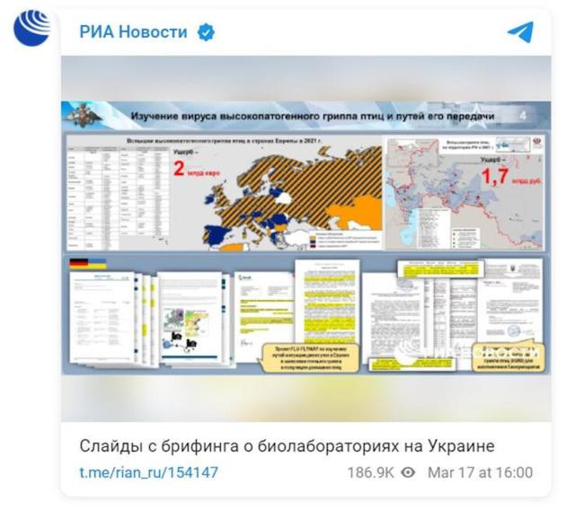 Rusya, 'ABD’nin Ukrayna'daki biyolojik projeleri'yle ilgili belgeler yayınladı - Resim : 1